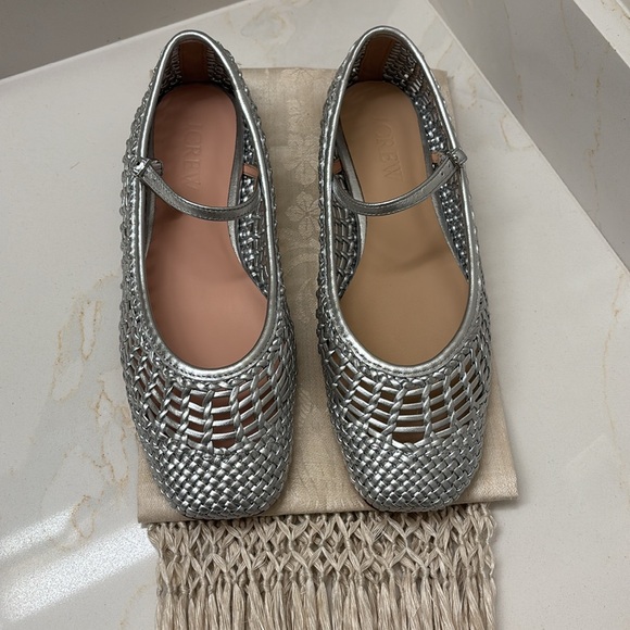 NWOT JCREW Quinn woven flats size 8 - Picture 2 of 5